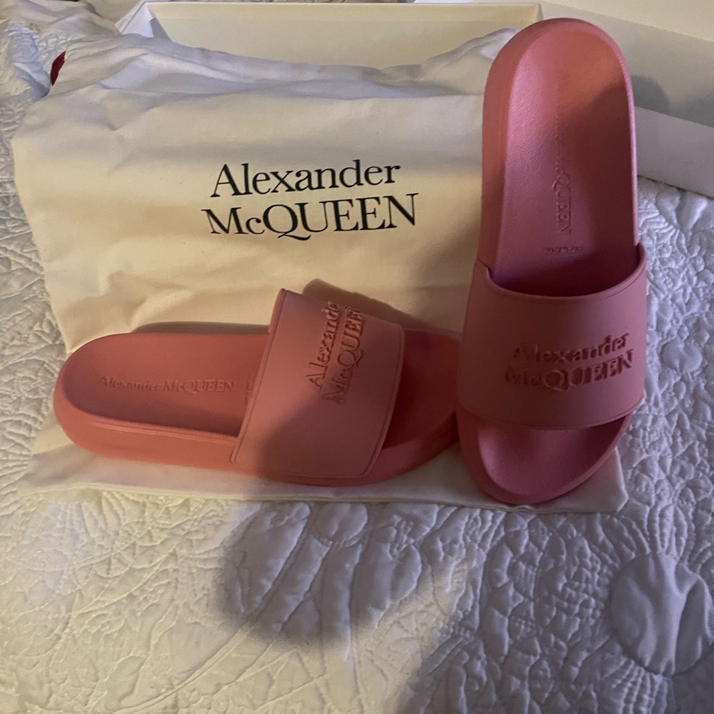 Alexander McQueen Pink Slides
